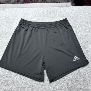 ADIDAS women’s Aeroready  gray running shorts, adjustable waist, S (8-10)